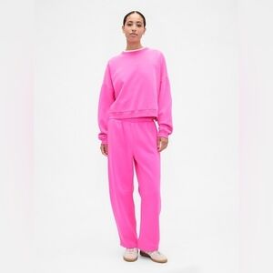 Gap Pull-On Barrel Sweatpants Standout Pink
